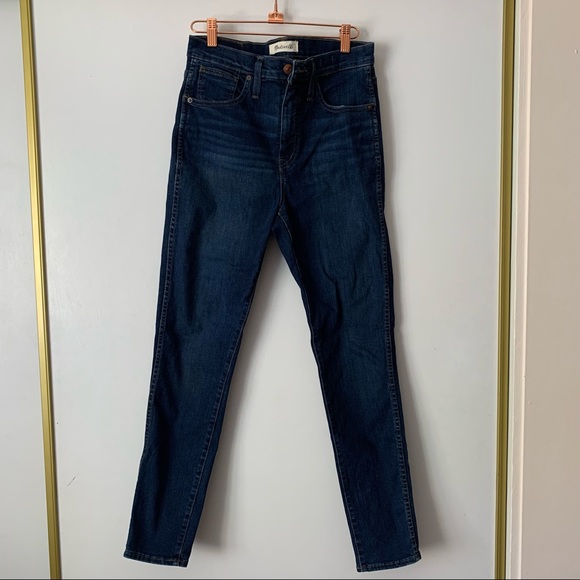 EUC Madewell 10" High-Rise Dark Rinse Skinny Jeans - Picture 1 of 12